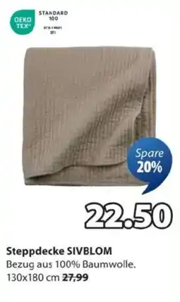 JYSK Steppdecke SIVBLOM Angebot
