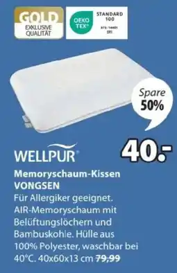 JYSK Memoryschaum-Kissen Angebot