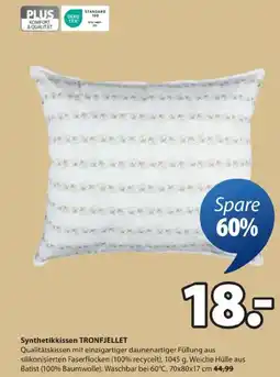 JYSK Synthetikkissen Angebot