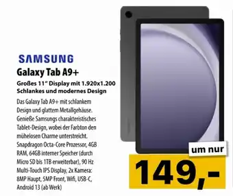 Cosmos Galaxy Tab A9+ Angebot