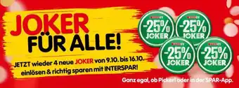 Interspar -25% Joker beim Spar/Eurospar/Interspar Angebot