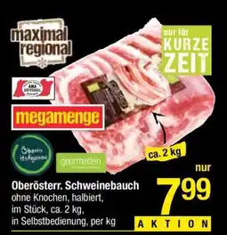 Maximarkt Oberösterr. Schweinebauch Angebot