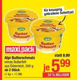 Maximarkt Alpi Butterschmalz Angebot