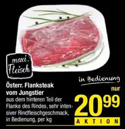 Maximarkt Österr. Flanksteak vom Jungstier Angebot