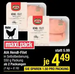 Maximarkt AIA Hendl-Filet Angebot