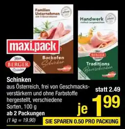 Maximarkt Schinken Angebot