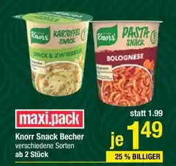 Maximarkt Knorr Snack Becher Angebot