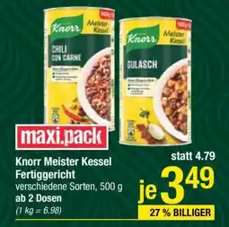 Maximarkt Knorr Meister Kessel Fertiggericht Angebot