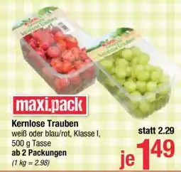 Maximarkt Kernlose Trauben Angebot
