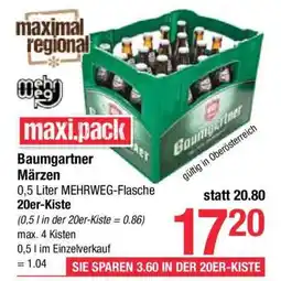 Maximarkt Baumgartner Märzen Angebot