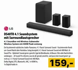 Cosmos DS40TR 4.1 Soundsystem mit Surroundlautsprecher Angebot