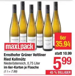 Maximarkt Ernsthofer Grüner Veltliner Ried Kollmütz Angebot