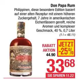 Maximarkt Don Papa Rum Angebot