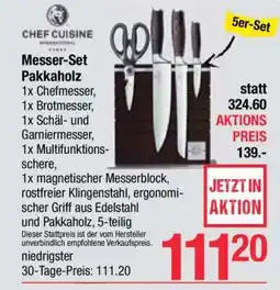 Maximarkt Messer-Set Pakkaholz Angebot