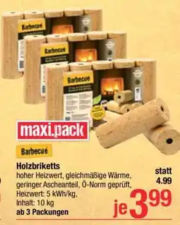 Maximarkt Holzbriketts Angebot