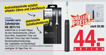 Maximarkt PHILIPS Sonicare Zahnbürste HX 3671/14 Angebot