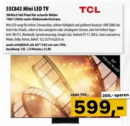Cosmos 55C843 Mini LED TV Angebot
