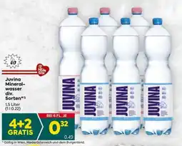 Billa Juvina Mineralwasser div. Sorten Angebot
