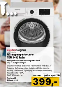 Cosmos Wärmepumpentrockner TKFX 7400 Series Angebot