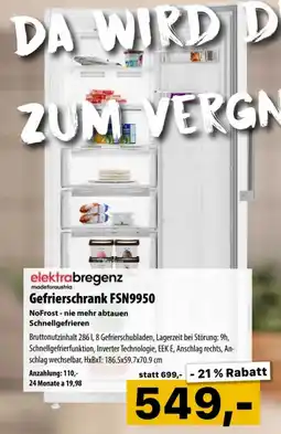 Cosmos Gefrierschrank Angebot