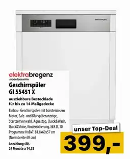 Cosmos Geschirrspüler GI 55451 X Angebot