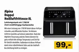 Cosmos Alpina Doppel Heißluftfritteuse Angebot
