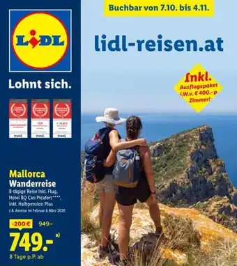 Lidl Reisen Mallorca Wanderreise Angebot