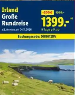Lidl Reisen Irland Große Rundreise Angebot