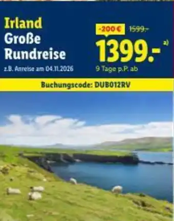 Lidl Reisen Irland Große Rundreise Angebot