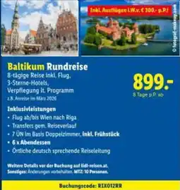 Lidl Reisen Baltikum Rundreise Angebot