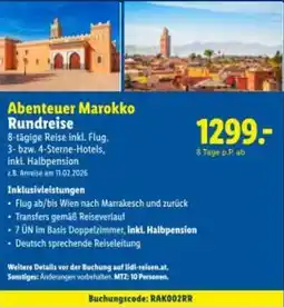 Lidl Reisen Abenteuer Marokko Rundreise Angebot