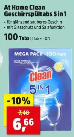 Thomas Philipps At Home Clean Geschirrspültabs 5 in 1 Angebot