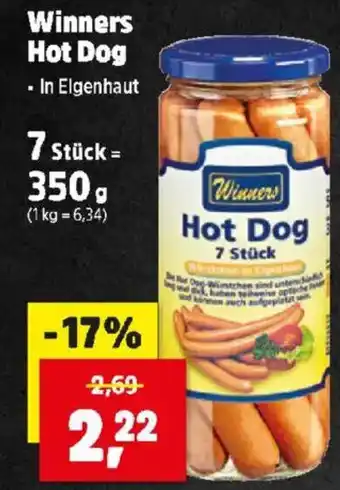 Thomas Philipps Winners Hot Dog Angebot