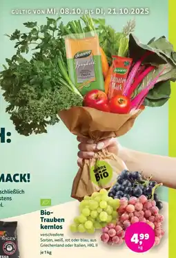 Denn's Biomarkt Bio- Trauben kernlos Angebot