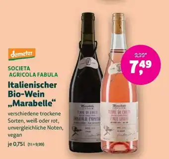 Denn's Biomarkt Italienischer Bio-Wein Marabelle Angebot