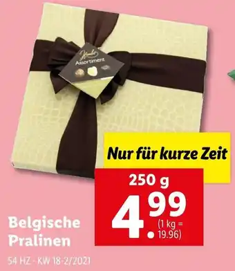 Lidl Belgische Pralinen 250 g Angebot