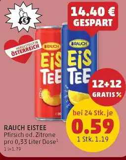PENNY RAUCH EISTEE Pfirsich od. Zitrone Angebot