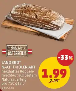PENNY Land brot nach tiroler art Angebot