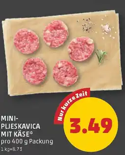 PENNY Mini- pljeskavica mit käse Angebot