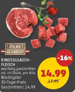 PENNY Rindsgulasch- fleisch Angebot
