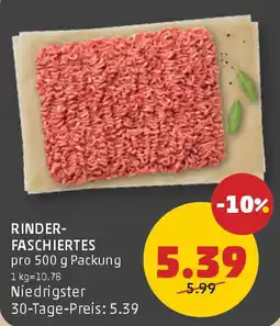 PENNY Rinder- faschiertes Angebot