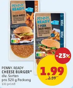 PENNY Penny. ready cheese burger Angebot