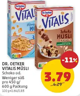 PENNY Dr. oetker vitalis müsli Angebot