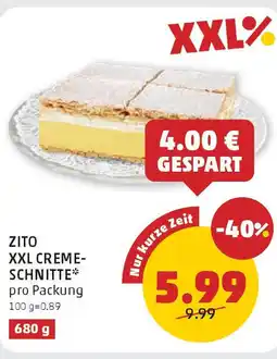 PENNY Zito xxl creme- schnitte Angebot