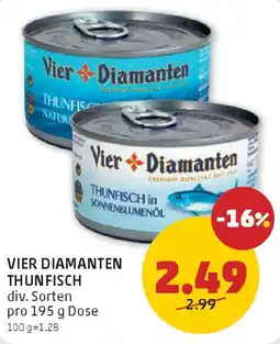 PENNY Vier diamanten thunfisch Angebot
