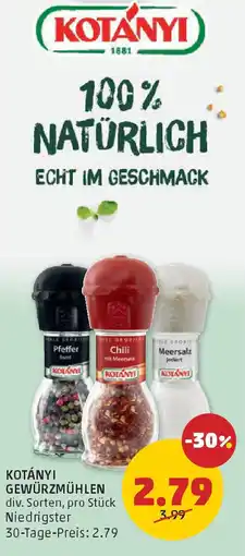PENNY Kotanyi gewürzmühlen Angebot