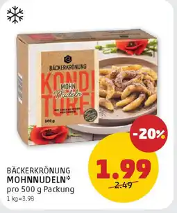 PENNY Bäckerkronung mohn nudeln Angebot