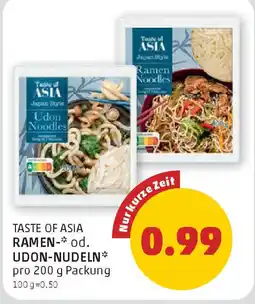 PENNY Taste of asia ramen- udon-nudeln Angebot