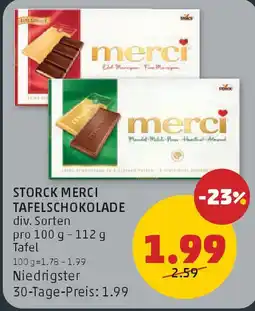 PENNY Storck merci tafelschokolade Angebot