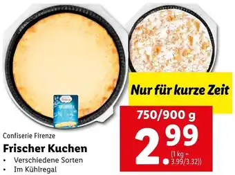 Lidl Frischer Kuchen 750/900 g Angebot